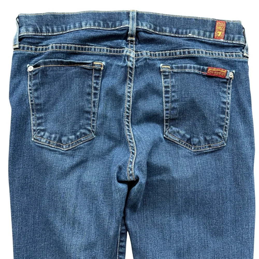 7 For All Mankind Women’s Dark Blue The Skinny Jeans Size 30 - Picture 4 of 10